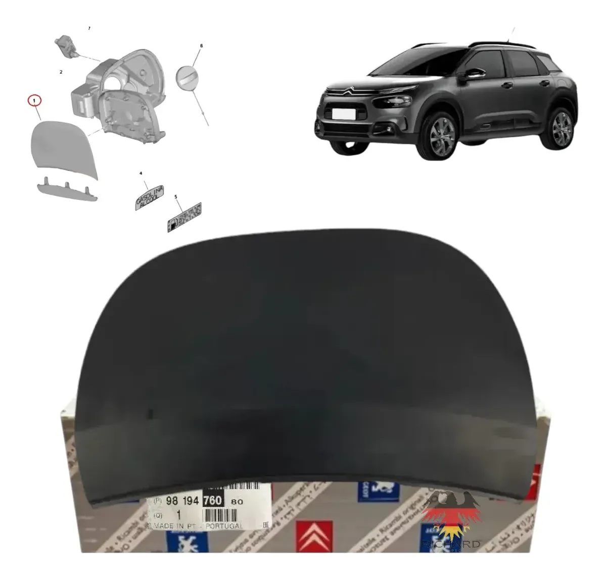 Tapón del depósito de combustible para Citroën C4 Cactus – Original