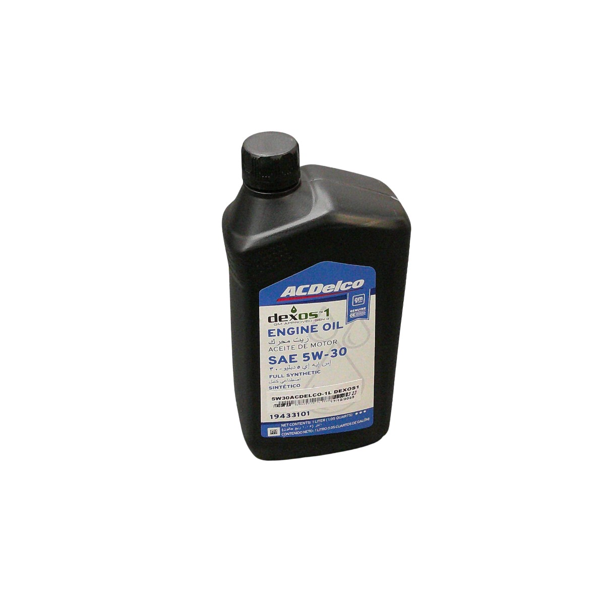 ACEITE MOTOR NAFTA 5W30 ACDELCO 1 LITRO DEXOS1