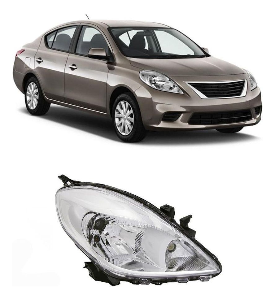 Semióptica Nissan Versa 2012 2013 2014 Derecha