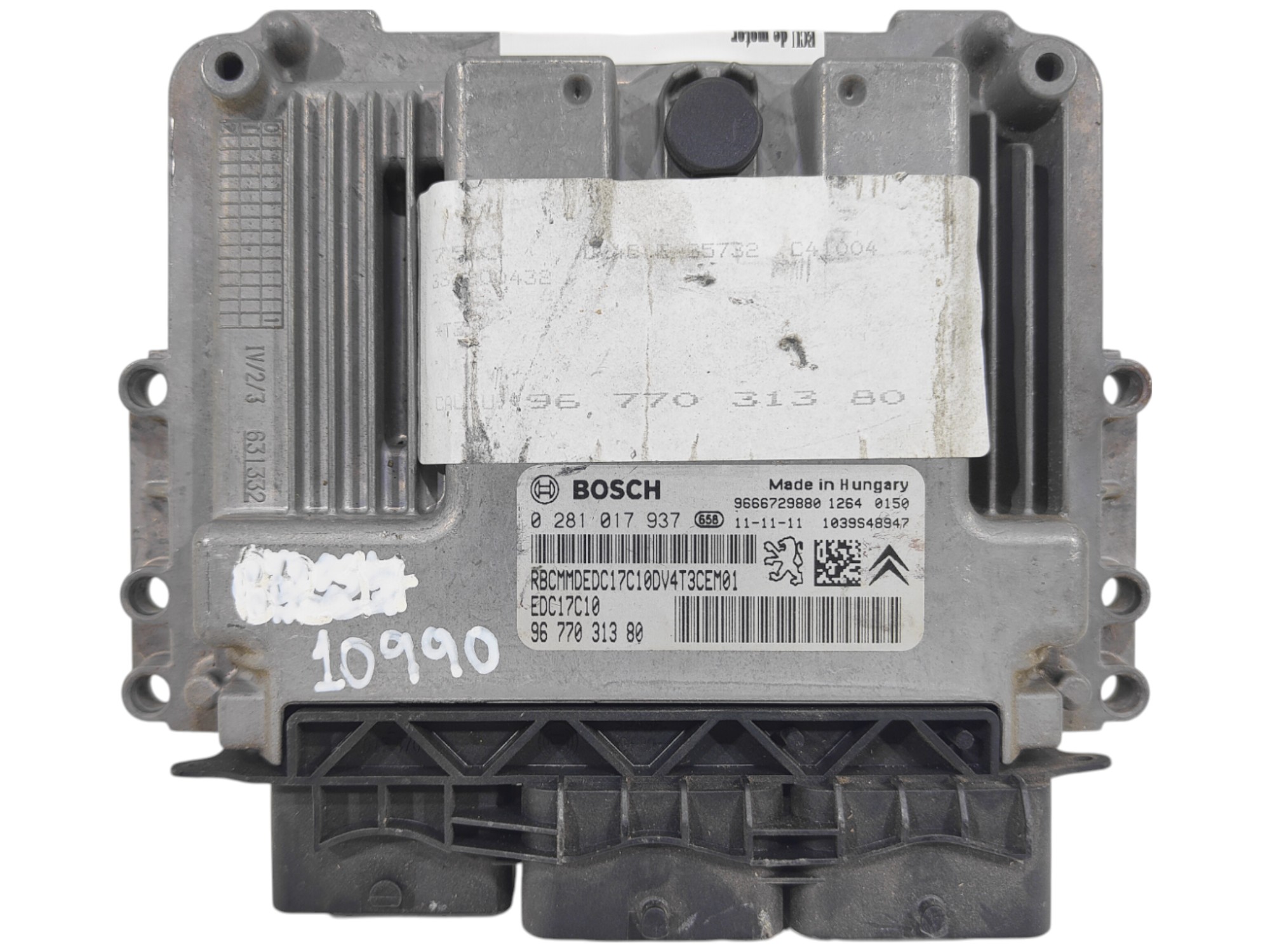 ECU de motor Citroen C4 1.6 HDI 2011, Ref: 10990-K3B12