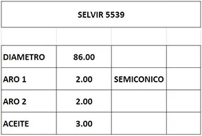 AROS 86.0mm TOYOTA 2.0D STD (3mm) (J)