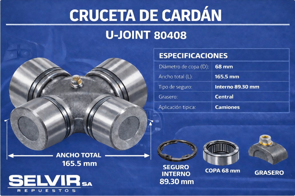 CRUCETA 68.00mm MERCEDES BENZ