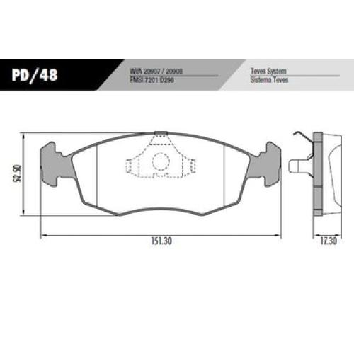 JGO. PASTILLAS FRENO FIAT SIENA PALIO 2005... LONAFLEX POR