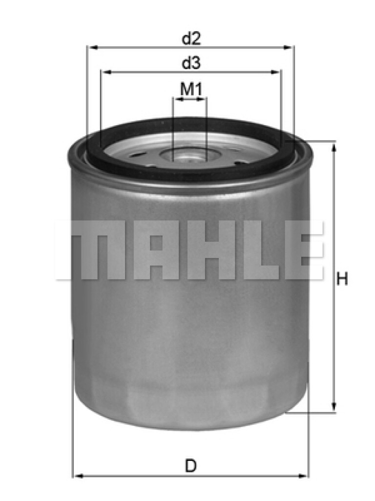 FILTRO COMBUSTIBLE - FORD VW IVECO TECTOR 6CIL - CUMMINS INTERACT 4/6 MAHLE
