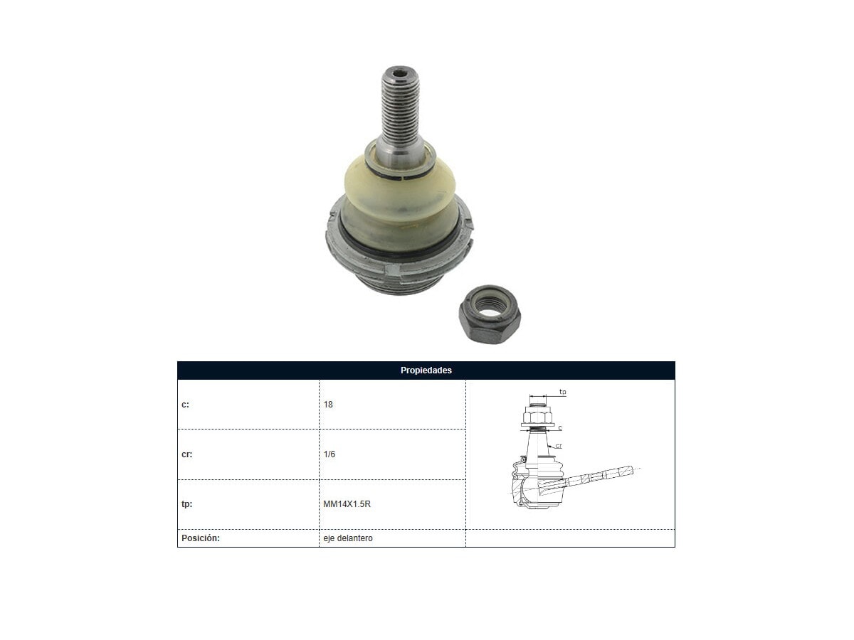 Rotula Del Peug 407 04-25 Der/Izq