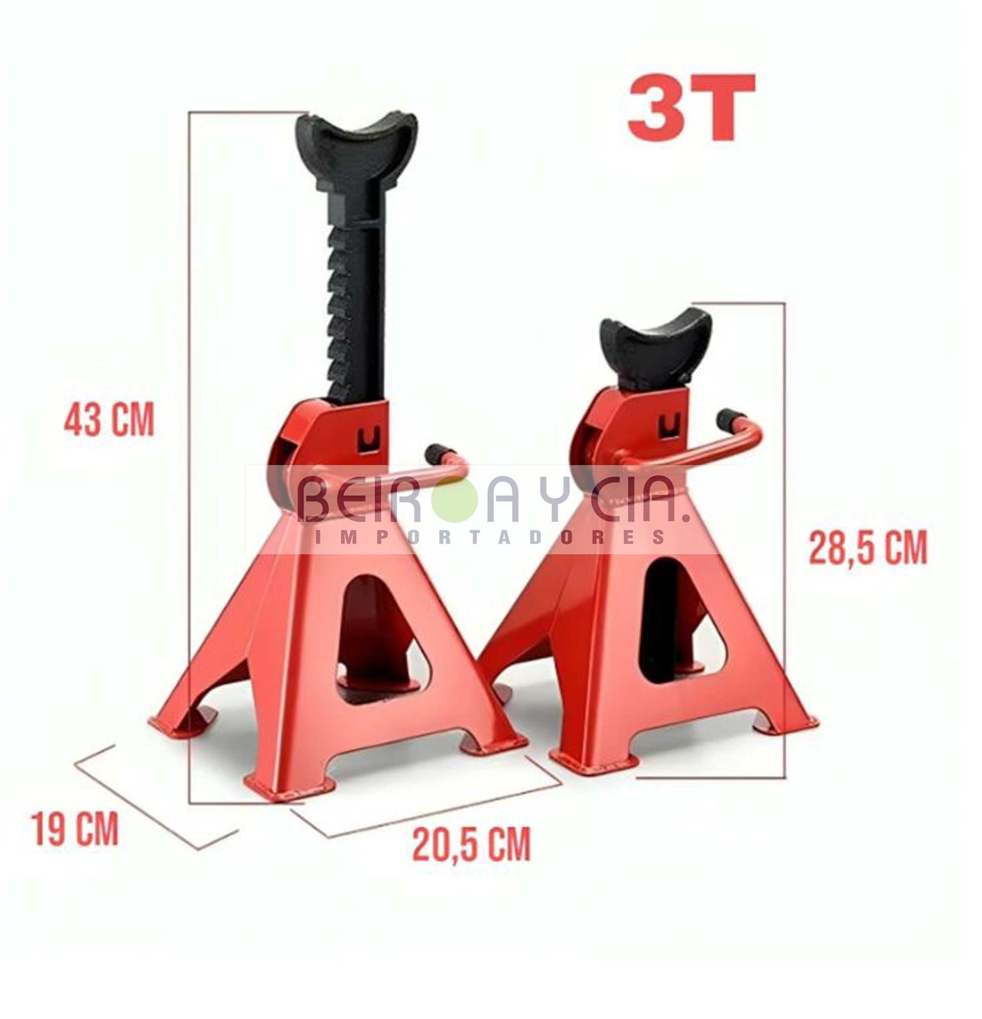 SOPORTE AUTOS CABALLETE 3 TON CADA UNO