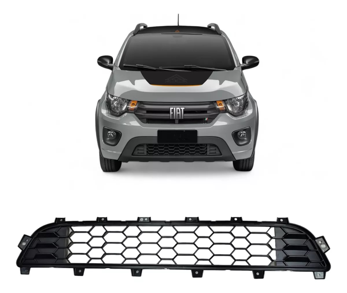 REJILLA PARAGOLPE DELANTERO FIAT MOBI TREKKING 2022 [ORIGINAL FIAT]