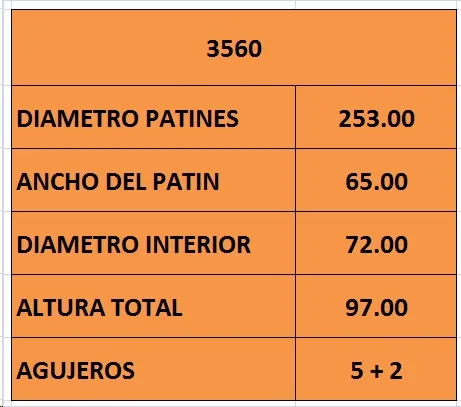 Campana de freno trasera