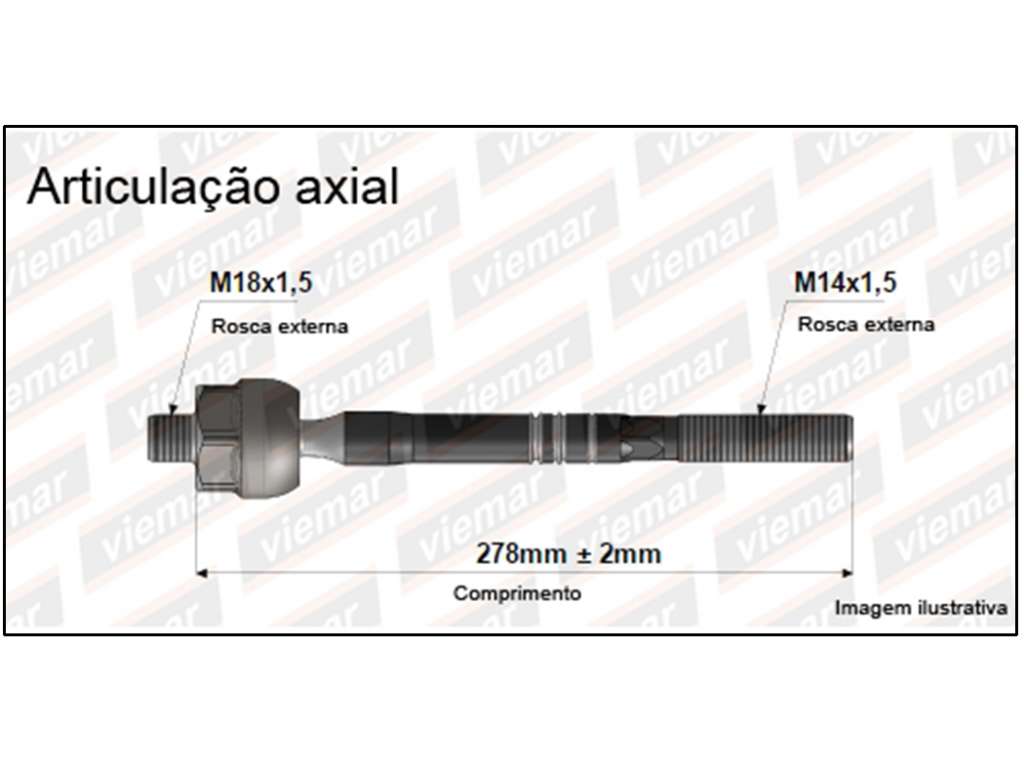 PUNTERO CREMALLERA KIA BESTA 2000 -> 18MM