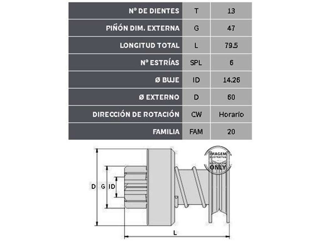 BENDIX WAPSA MF C/PERKINS 13D. 6E