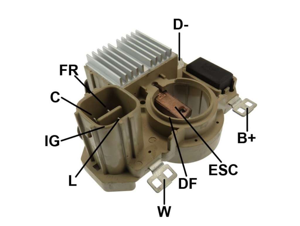 REGULADOR ALTERNADOR MITSUBISHI/HO CIVIC 12V