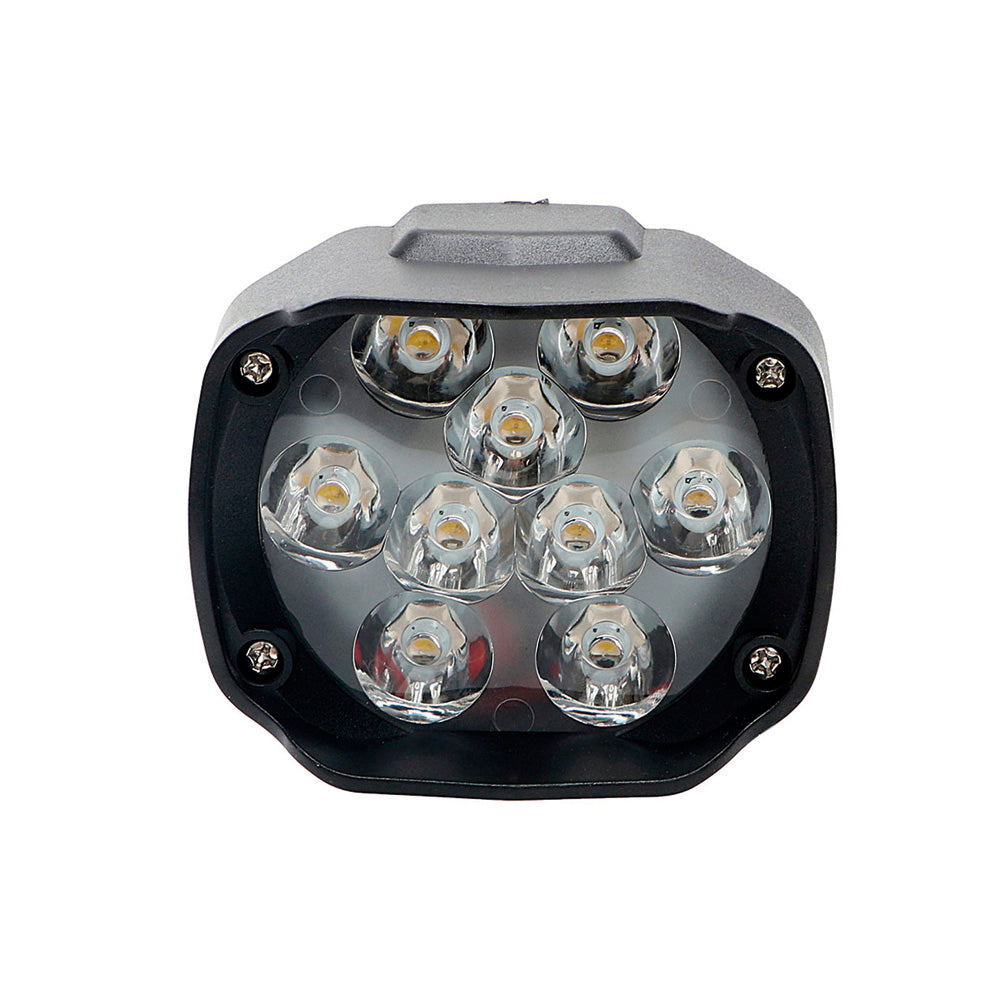 Faro Caminero Moto Cuadrado 9 Led