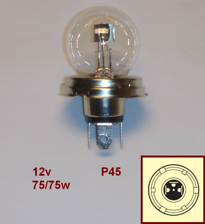 LAMPARA 12V P45 75/75W COMUN (TRIFA)