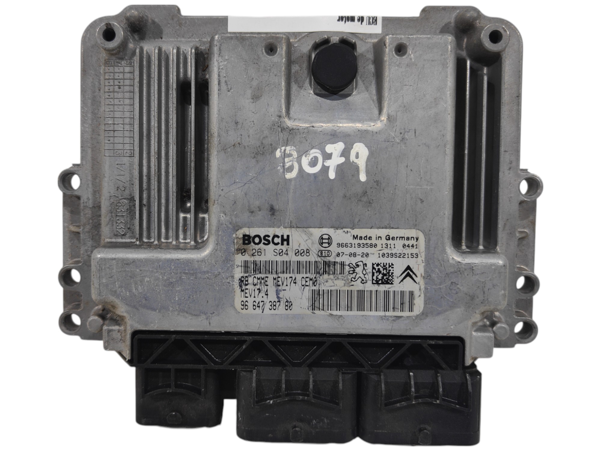 ECU de motor Peugeot 207 (A7) 1.6 VTI 88KW 120CV L4 16V , Ref: 8079-K3B6