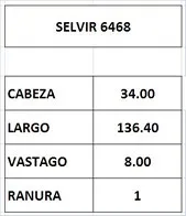 Válvula de escape de motor (versión larga)