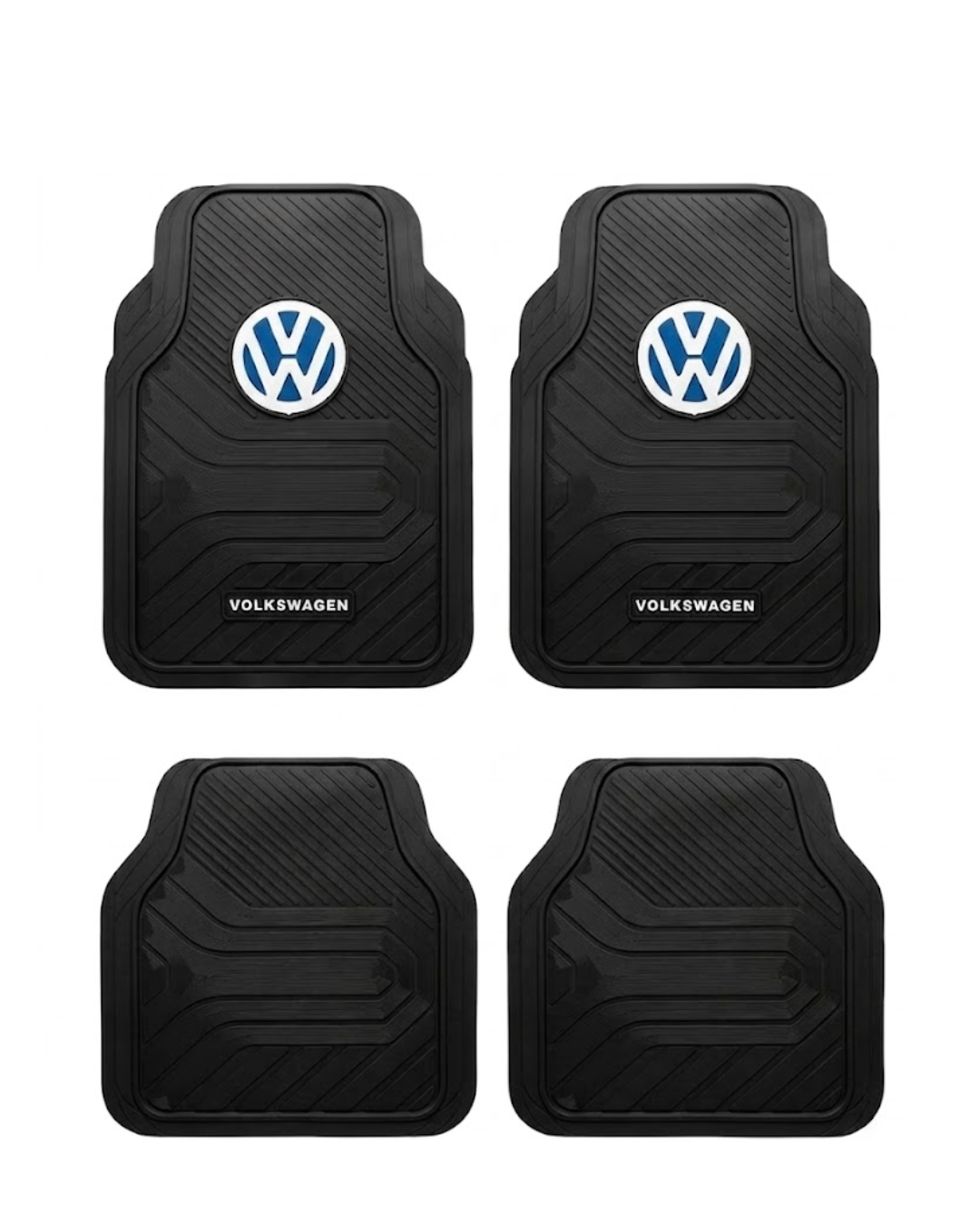 Juego de Alfombras de Goma Universales – Volkswagen (Línea Clásica / Moderna)