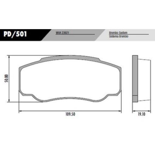 JGO. PASTILLAS FRENO PEUGEOT CITROEN BOXER JUMPER FIAT DUCATO TRASERA 110X50X18MM SYL1152 (23921)
