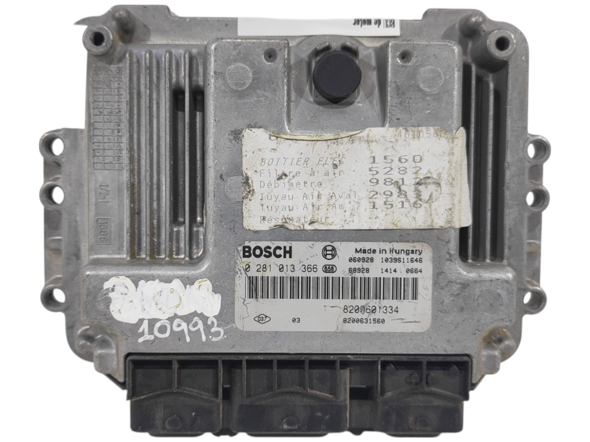 ECU de motor Renault SCENIC 1.9 DCI 2006, Ref: 10993-K3B12