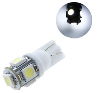 LAMPARA LED XE C/IMP 24V 5 LED BLANCA=1734