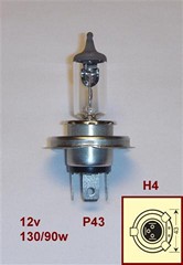 LAMPARA 12V H4 P43 130/90W (TRIFA)