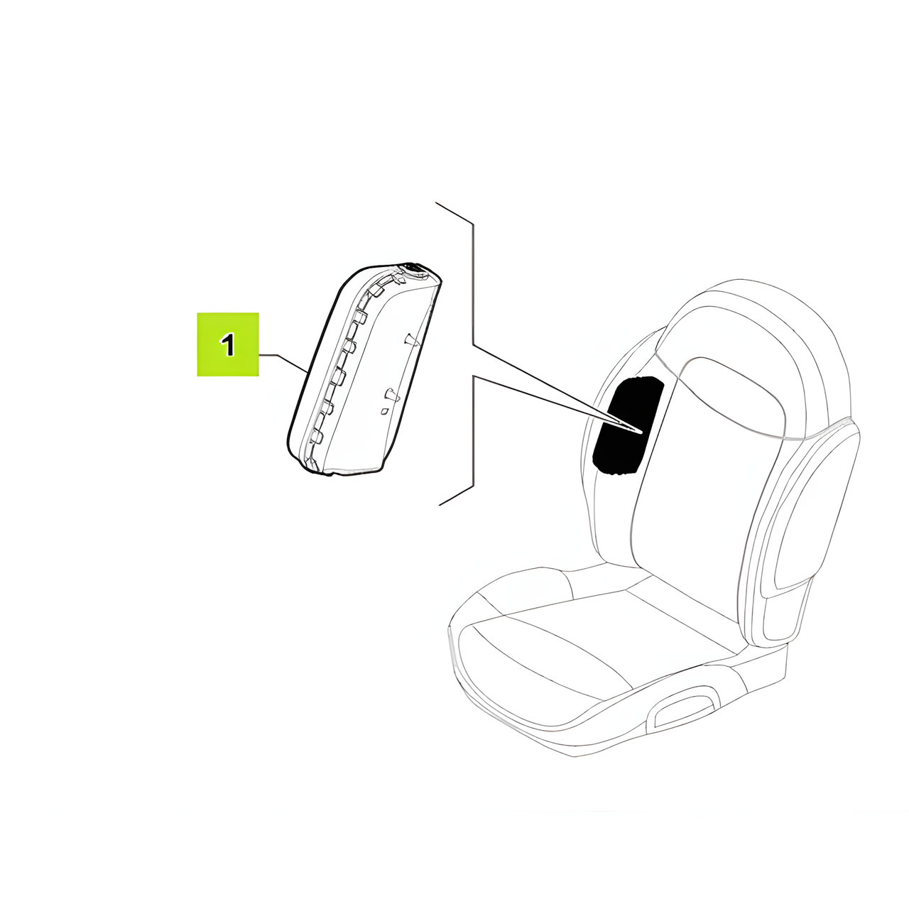 AIRBAG ASIENTO IZQ. -ORIGINAL