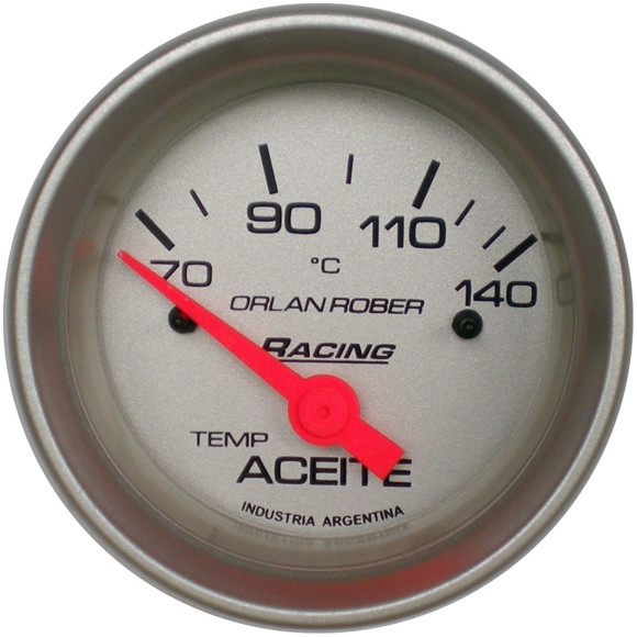 TERMOMETRO DE ACEITE ELECTRICO 12V ESCALA:70-140°C - GRIS