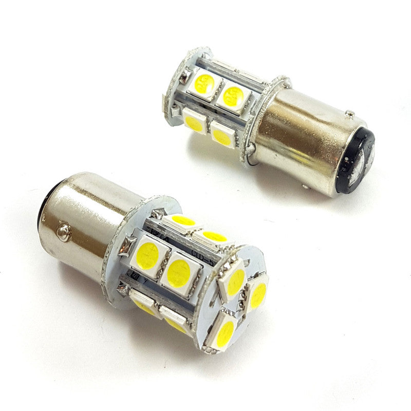 Lampara S25 13 Led Blanca 2 Polos Flash x2 Un