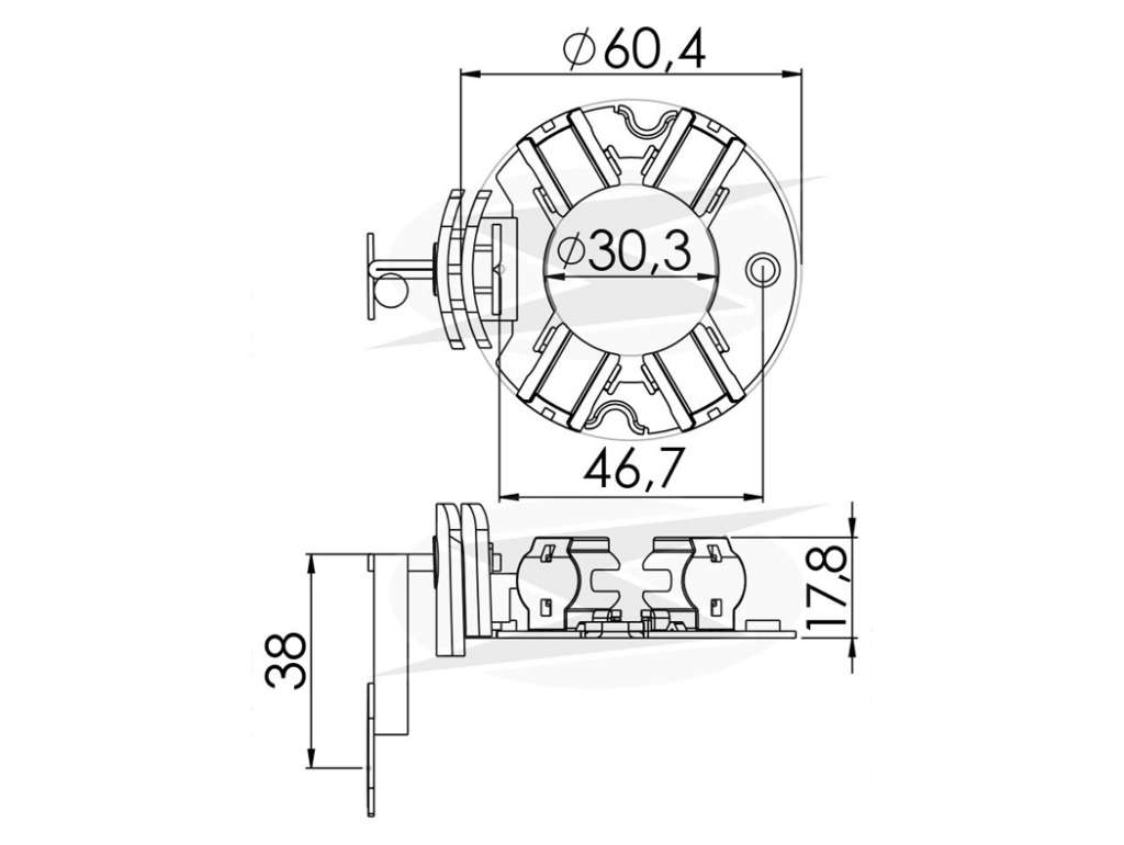 PORTACARBON ARRANQUE DELCO HY HB20/H1/KIA PICANTO/KIA BONGO 2.5