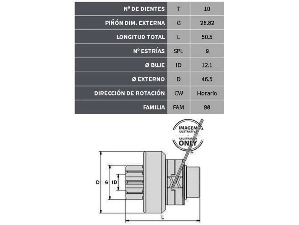BENDIX LUCAS FO ESCORT DIESEL 10 D