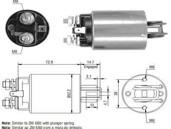 SOLENOIDE HITACHI HO/NI 4TORN 12V