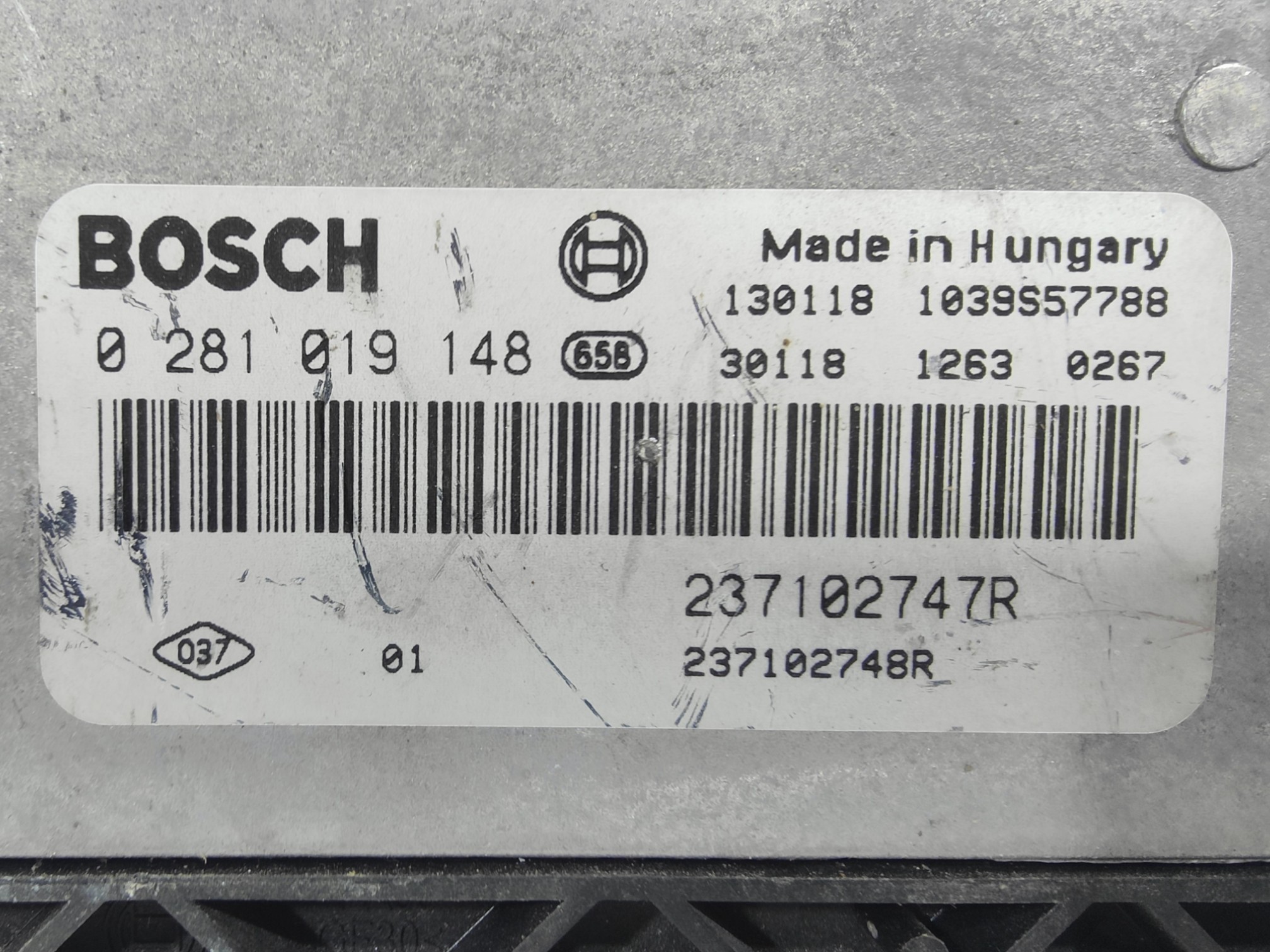 ECU de motor Renault CLIO 1.5 DCI , Ref: 8088-K3B2