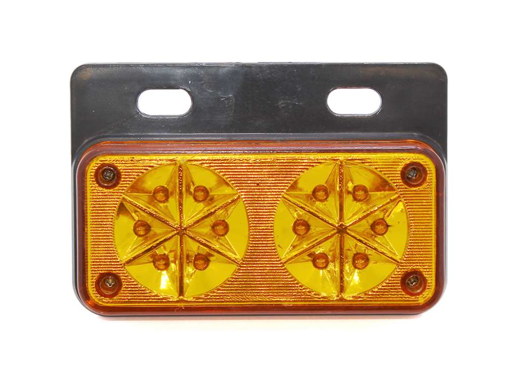 FARO LATERAL UNIV. 24V 12 LED AMBAR