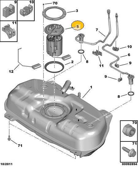 Flotador de combustible