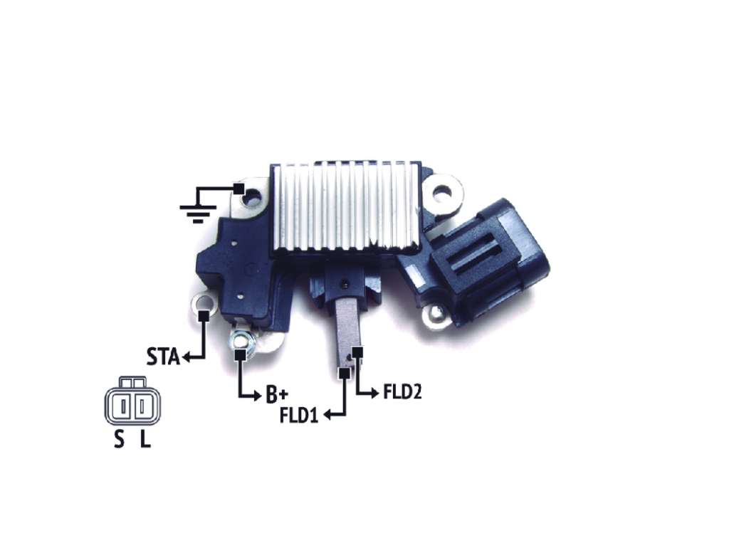 REGULADOR ALTERNADOR HITACHI GM CORSA DIESEL 12V C/PORT CARB