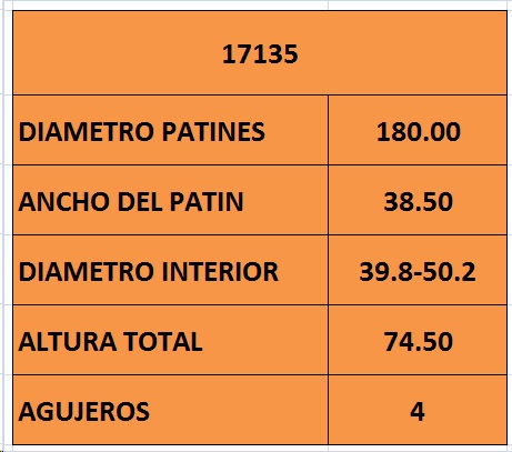 CAMPANA FRENO (180mm) TRA VW GOL-PARATI-SAVEIRO BR
