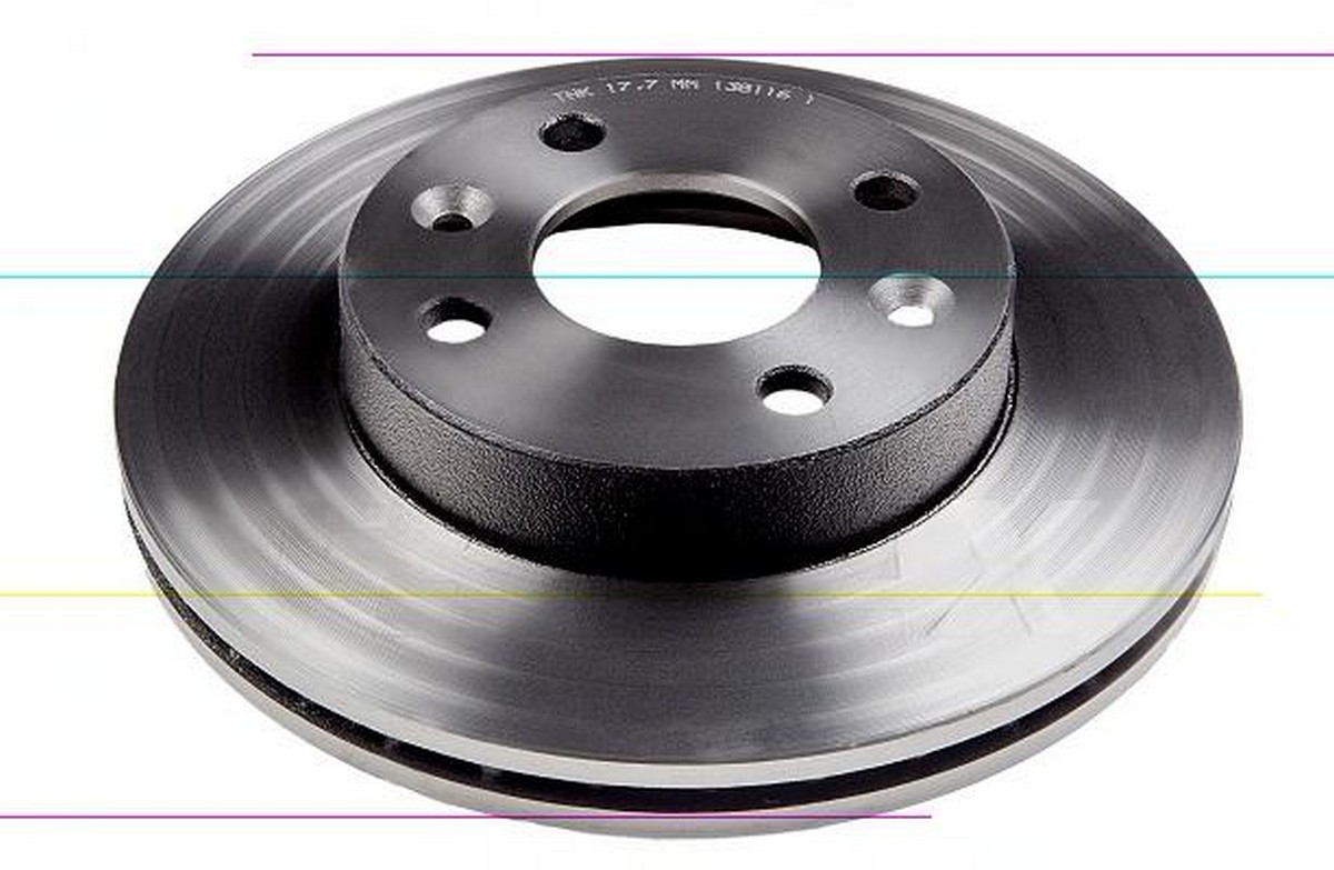 Disco de freno delantero ventilado