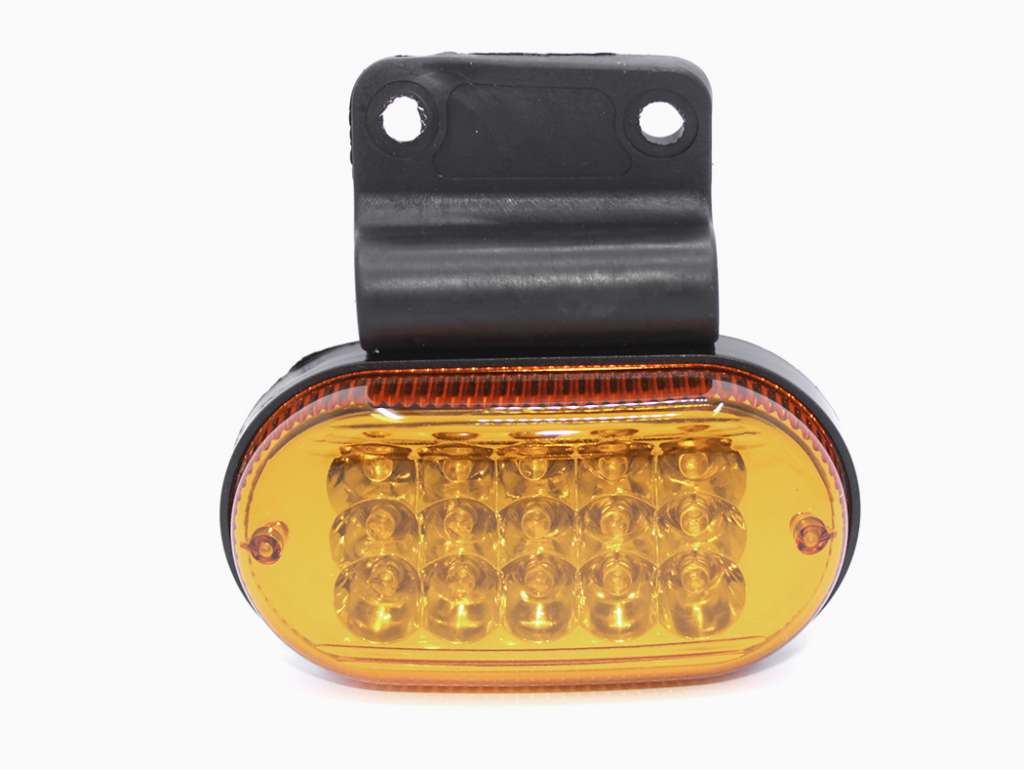 FARO LATERAL UNIV. OVAL LED AMBAR 12V