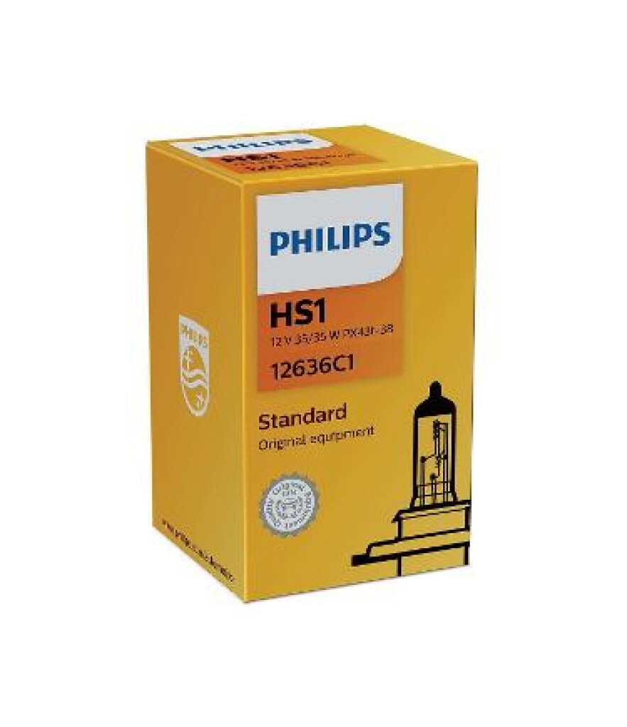 LAMPARA - HALOGENA 12V 35/35W HS1 PX43T MOTO PHILIPS