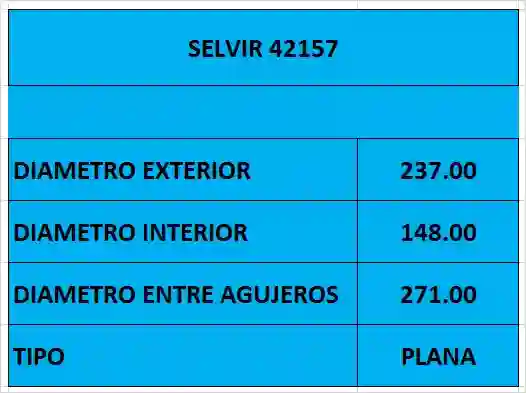 PLACA EMBR TOYOTA 2.8-3.0D (236mm) WESTLAKE