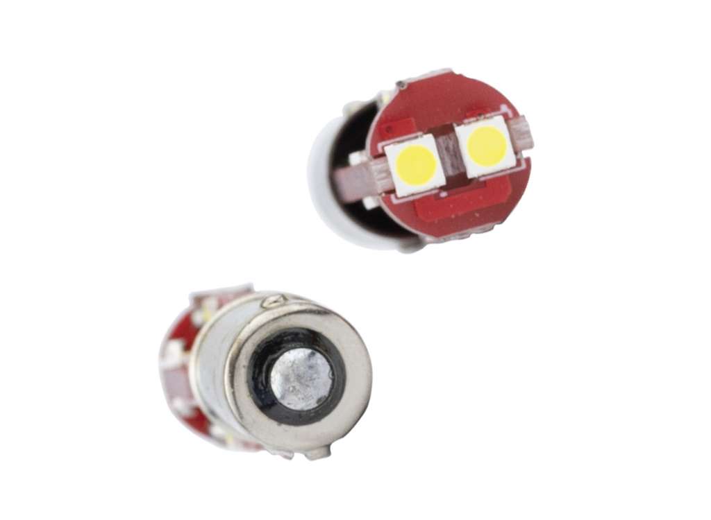 LAMPARA LED 12V. 4W 1P BAY9S 10 LED JGO