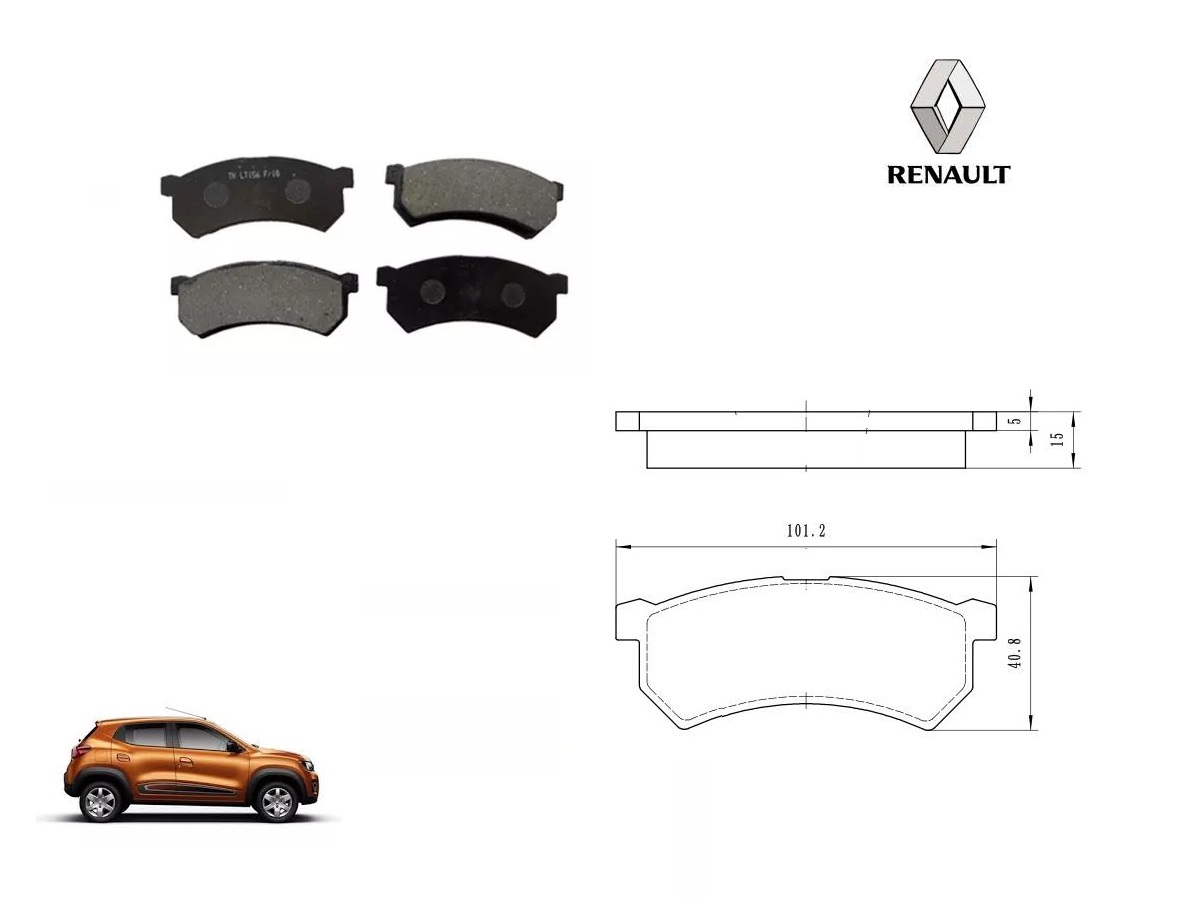 PASTILLAS FRENO DELANTERAS RENAULT KWID ORIGINAL [ORIGINAL RENAULT]