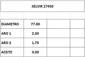 AROS 77.0mm CITROEN-PEUGEOT TUD5 1.5D STD CTI