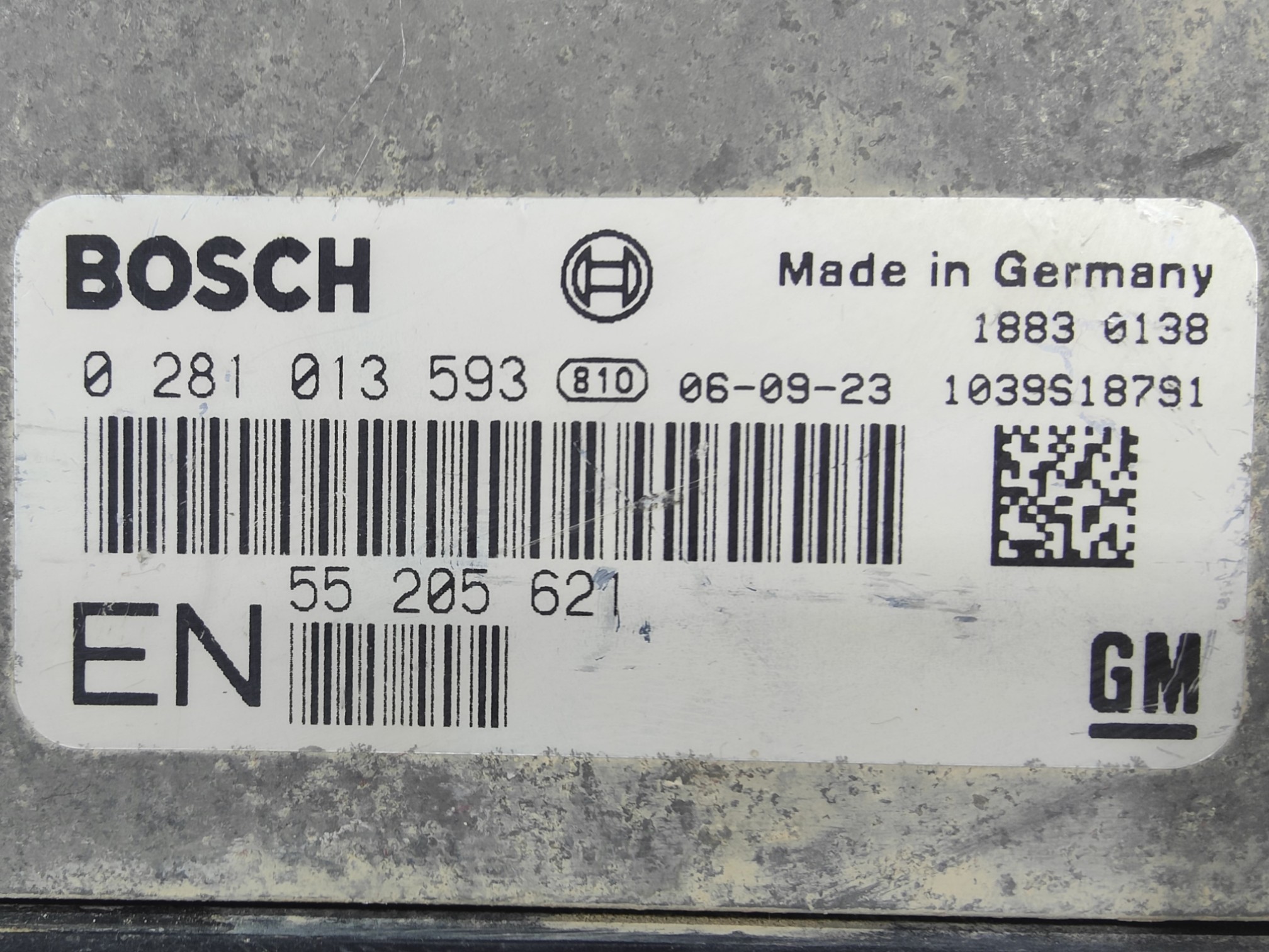 ECU de motor Opel Astra y Zafira B 1.9 CDTI 2006, Ref: 11068-K3C9