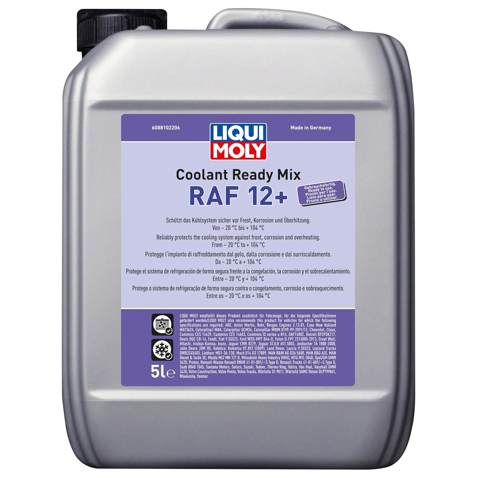 Líquido refrigerante listo para usar G12+
