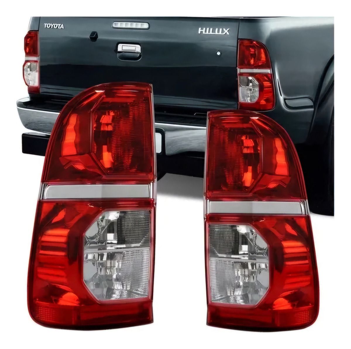 Faro Toyota Hilux 2012 2015 Izquierdo C/porta Lámparas