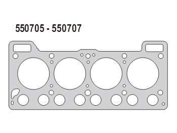 Junta de tapa de cilindros para Renault 1.4L