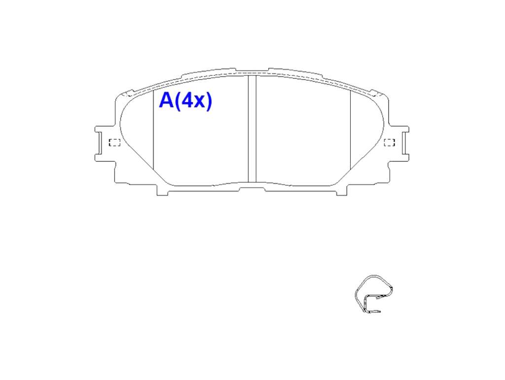 PASTILLA FRENO GWM VOLEEX C30/C10 TO YARIS 06/..
