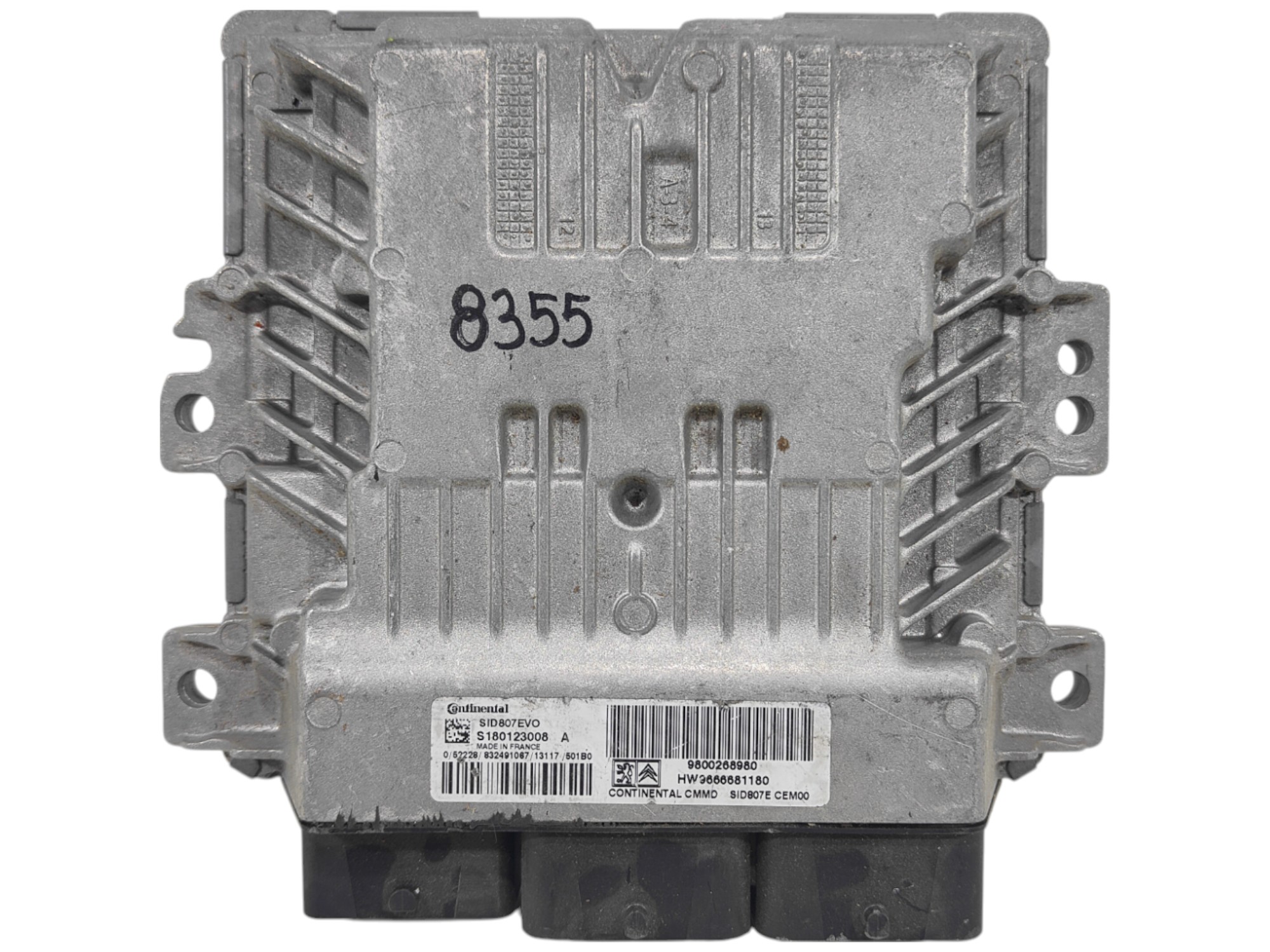ECU de motor Peugeot 308 1.6 HDI , Ref: 8355-K3A7
