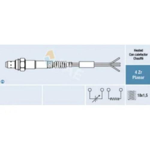 SONDA LAMBDA UNIVERSAL 4 CABLES LATERALES