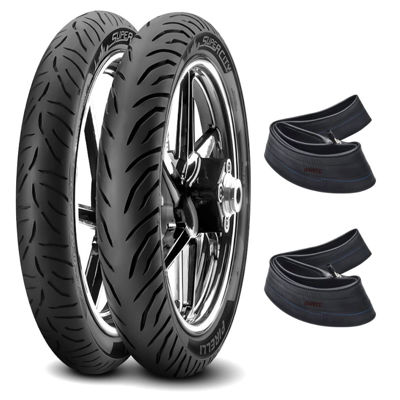 Combo 250-17 y 275-17 Pirelli Super City c/cámaras